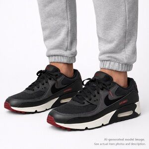 320. Nike Air Max Men's Black and White Sneakers